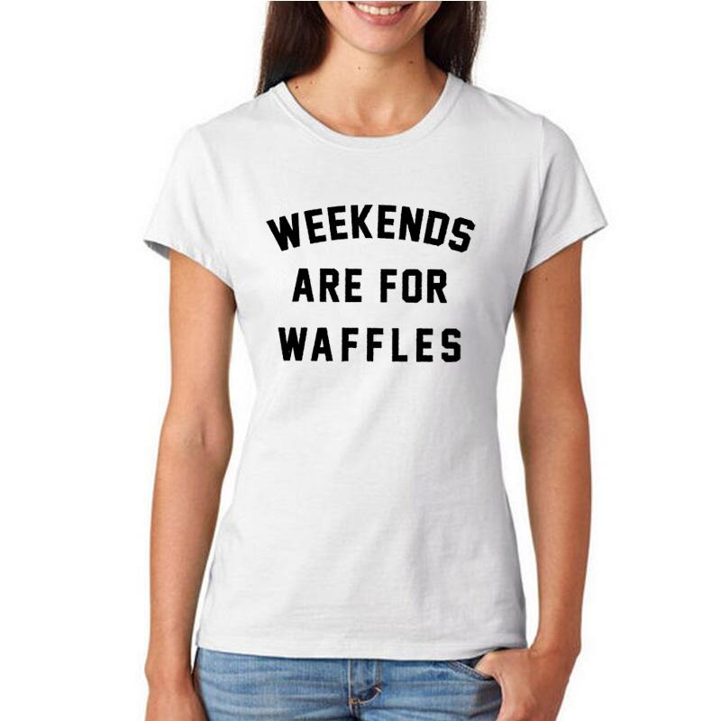 Weekends Are For Waffles Tee Tee Shirt Nuthin' But Waffles 